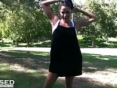 Cassidey (aka. Paisley Adams) Exposes Herself in the Park