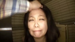 Big tits Japanese MILF Minako gangbanged in restroom