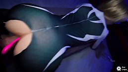 Round ass cosplay babe gets fucked by big dicked guy