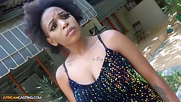 Busty African MILF gets fucked by BWC at casting