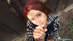 Beautiful babe Lola Fae gets fucked outdoors