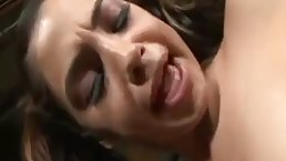 Small tits Latina teen dominates loser's cock