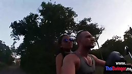 White tourist fucks Asian teen slut (POV)