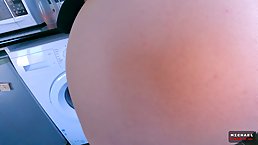 Sexy babe with nice ass Milfetta gets anally fucked POV