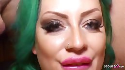 German gangbang creampie party compilation