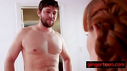 Small tits redhead teen gets fucked by her stepdad