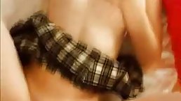 Pretty brunette teen gets her tight pussy pounded by big dick