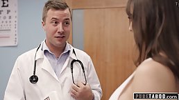Busty brunette MILF gets fucked by horny doctor