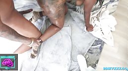Big ass black MILF Smoovee Groove gets fucked and facialyzed by BBC