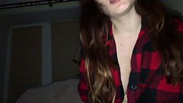 Amateur brunette teen Alyssa Quinn gets fucked and creampied by BBC