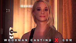 Sexy blonde with nice ass and tits Bambi Bella gets banged at Woodman's casting