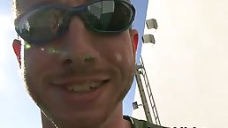Big tits redhead MILF fucked hard and got a facial