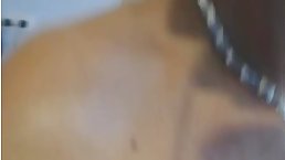 Busty redhead MILF dildoing her pussy in the kitchen