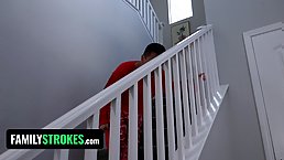 Pounding my stepsis and stepmom's needy little holes after breaking their fuck machine on Xmas