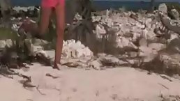 Marathon orgy on sandy beach
