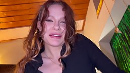 Big tits brunette MILF lost to her ass at cards