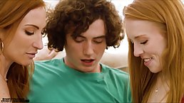 Redhead stepmom's pussy tastes amazing