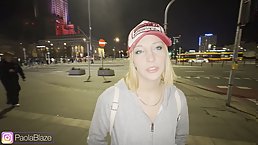 Amateur blonde with nice ass gets picked up on the street and fucked in the hotel room