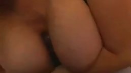 Big tits redhead MILF with tattoo gets fucked POV by big black cock