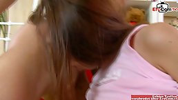 18 y.o. brunette teen gets her ass fucked hard