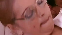 Mature BBW doctor fucks her young patient
