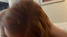 Busty inked redhead MILF gets fucked POV