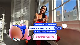 Busty Latina MILF Yasmina Khan masturbates and gives JOI