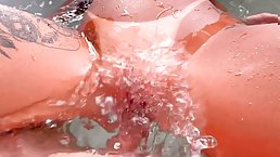 Big ass and boobs tattooed redhead MILF gets fucked in Jacuzzi