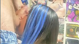 Amateur college girl sucking cock and fucked until she gets jizz in her ass