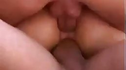 Small tits brunette teen gangbanged with DP
