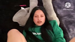 Amateur Latina babe gets her shaved pussy pounded after BJ