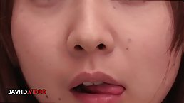 Japanese babe Miu Suzuha gives sloppery blowjob