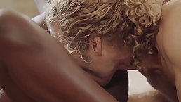 Small tits black babe Ana Foxxx gets fucked by white guy