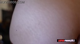 Small tits Latina babe gets anally fucked with cum in her mouth