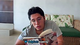 Nerdy girl gets fucked hard by her friend after reading the Namisutra while they were alone