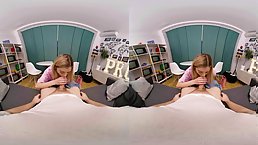 Small tits blonde babe Musa Martina indulges your leg fetish