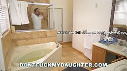 Sexy Latina teen Lexie Banderas gets her pipes cleaned by plumber