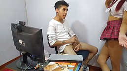 Amateur skinny Latina babe gets fucked in the ass