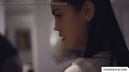 Sexy young brunette babysitter gets fucked by horny employer