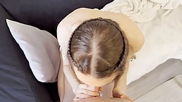 Round ass brunette MILF with big tits gets her pussy pounded and creampied
