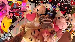 Big ass tattooed blonde MILF begs to be oiled and pounded (POV)