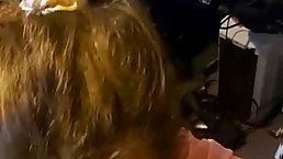 Bokep - 19 y.o. brunette teen sucks dick POV