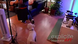 Two crazy lesbian girls fistfucking each other