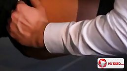 Busty brunette MILF in stockings Anna Polina gets fucked in the ass