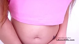 19 y.o. brunette babe gives head and pussy at casting