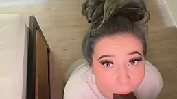 PAWG brunette girl gets her pussy impaled by huge black cock