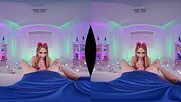 Slender blonde babe Khloe Kapri sucking cock POV (VR)