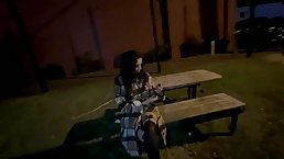 NYE downtown slut Nicole Niagara rubs pussy in public