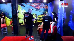 Bokep - Horny German sluts gangbanged hard (BTS)