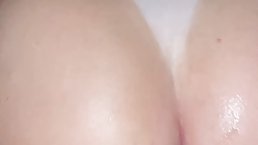 Curly-haired Latina blonde rides dick reverse cowgirl (POV)
